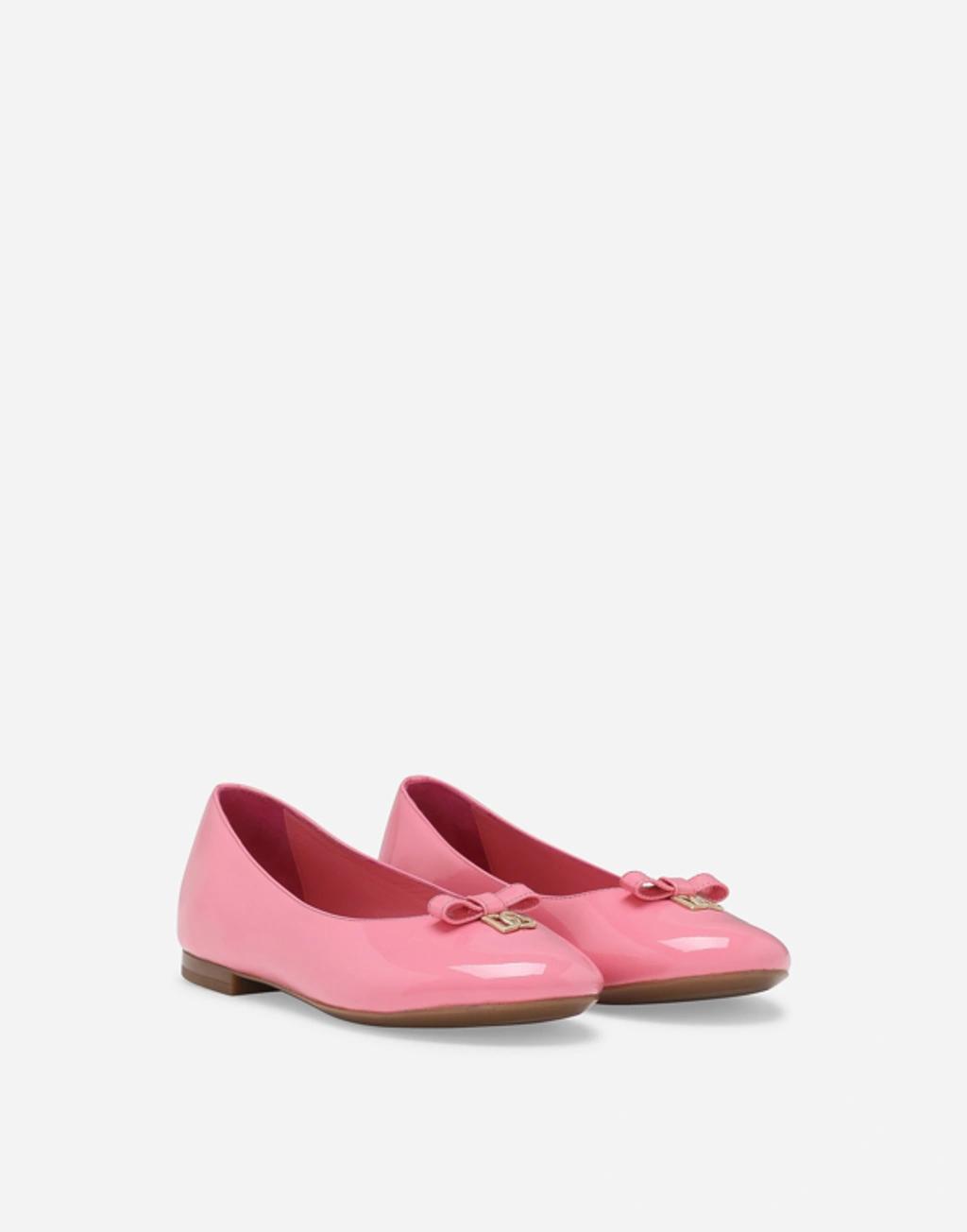 Patent Leather Ballet Flats In Pink Product Image