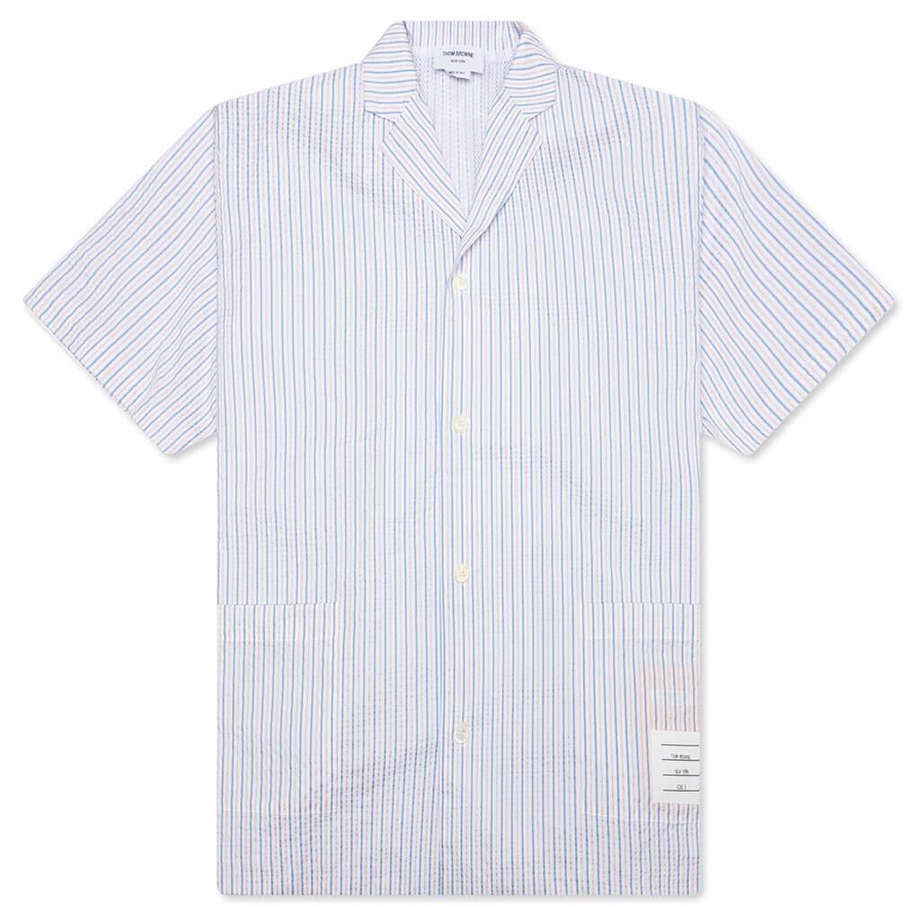 Seersucker Swim Shirt - Light Blue Male Product Image