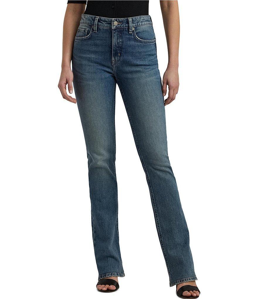 Lauren Ralph Lauren Boot Leg High Rise Medium Wash Jeans Product Image