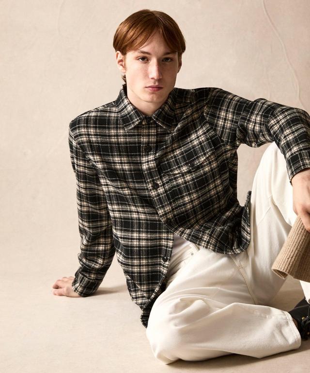 Wool Plaid Utility Shirt Jacket Product Image