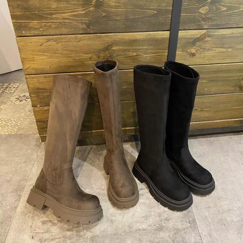 Plain Platform Tall Boots Product Image