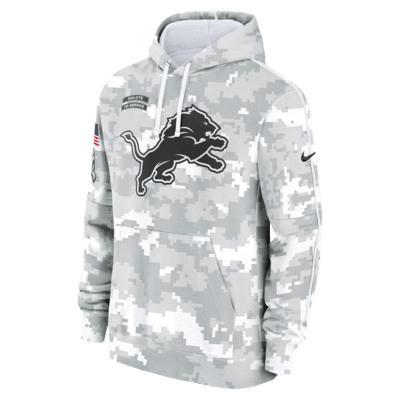 Detroit Lions Salute to Service Primary Edge Club Men's Nike NFL Pullover Hoodie Product Image