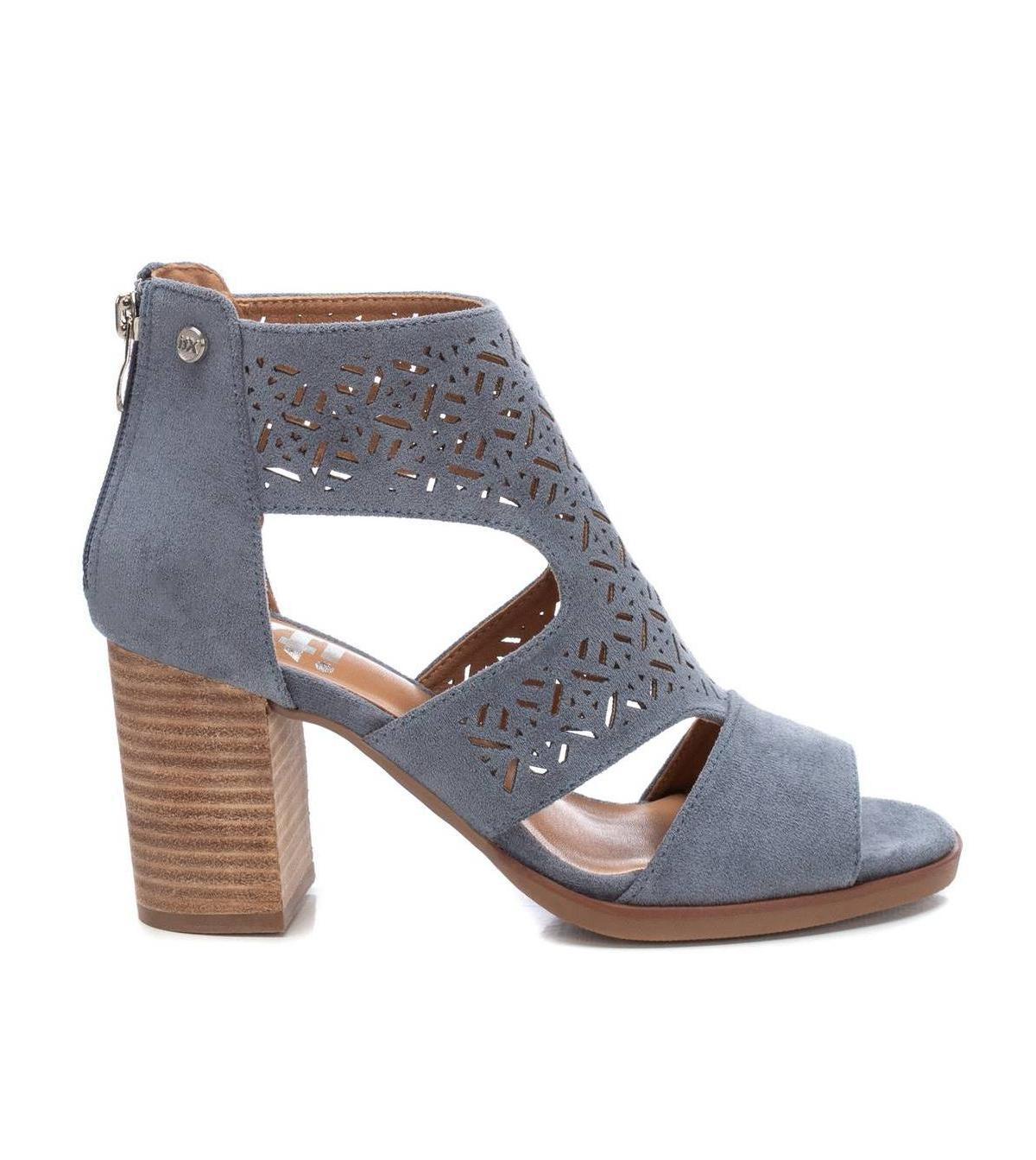 Xti Womens Suede Sandals Grey Product Image