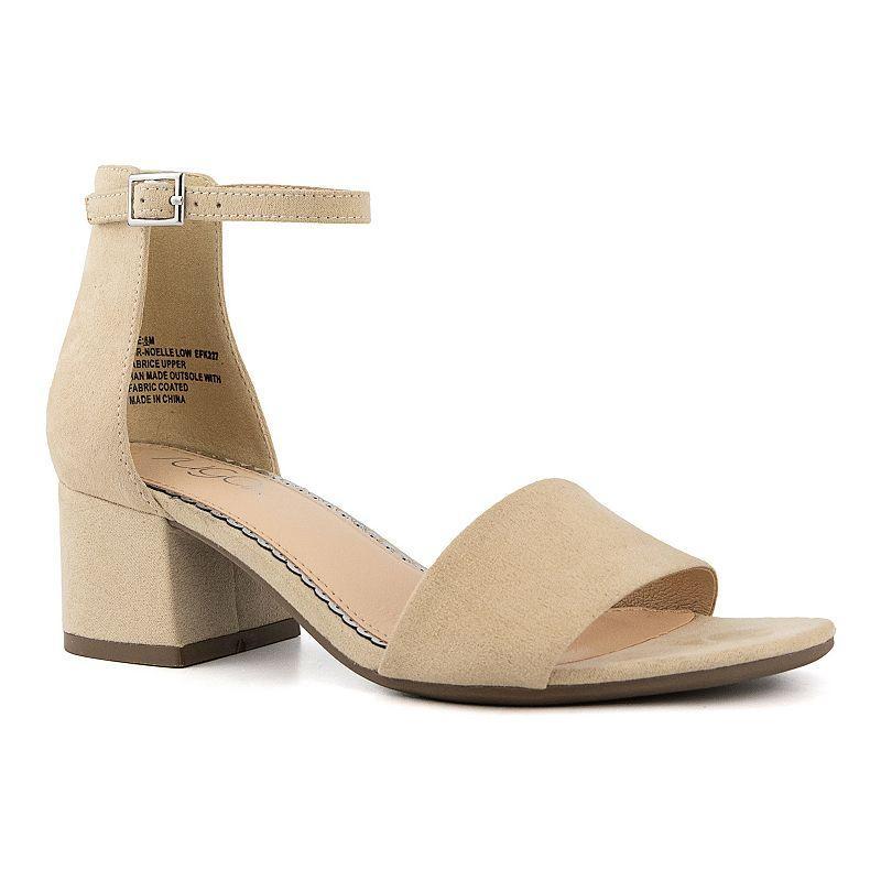 sugar Noelle Womens Block Heel Sandals Dark Beige Product Image