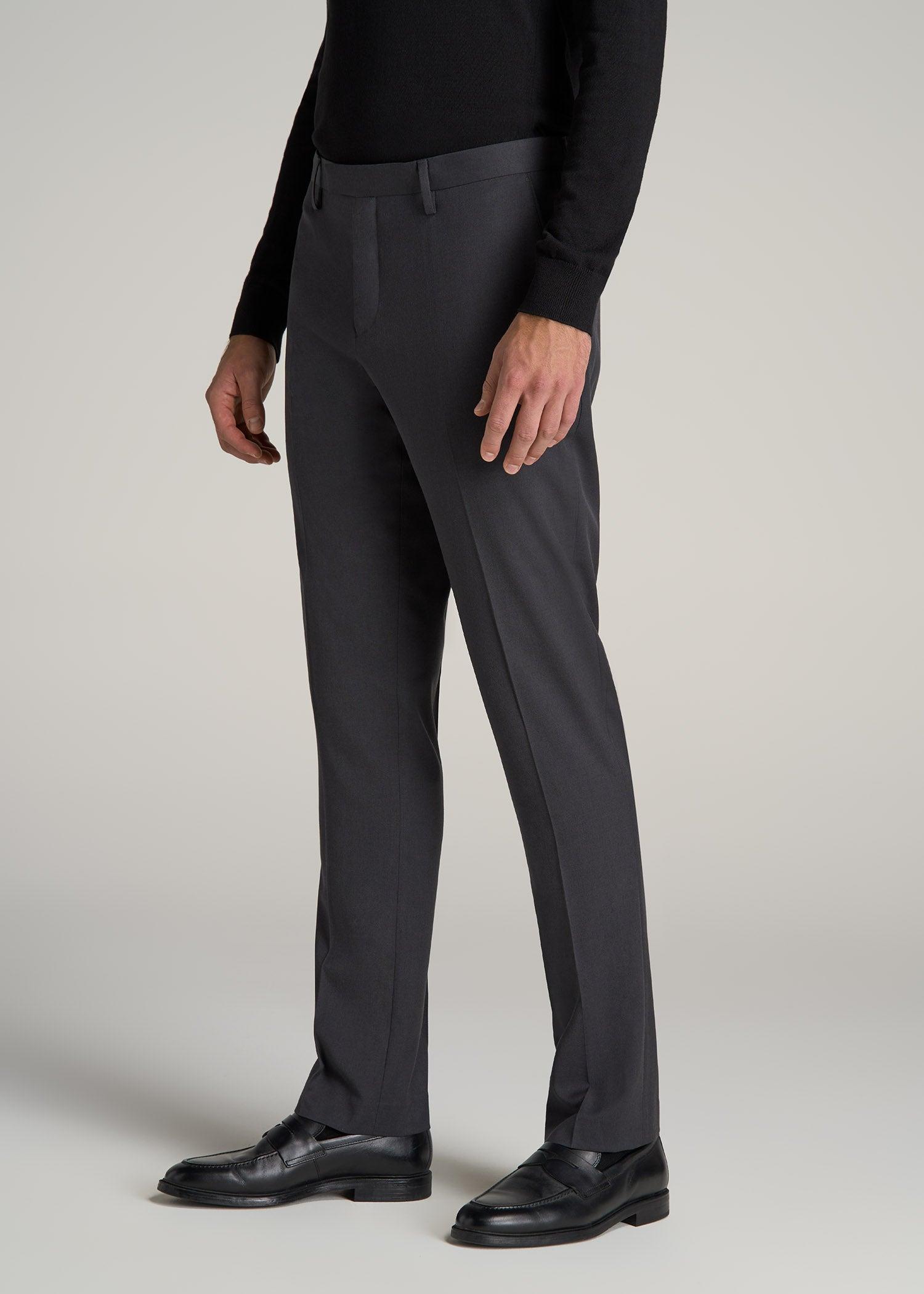 Suit Trousers for Tall Men in Mid Grey Product Image