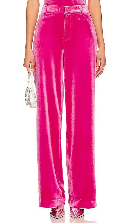 Velvet Wide Leg Trouser Product Image