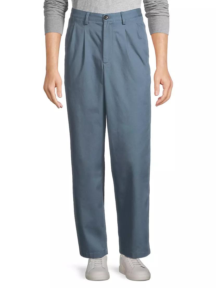 Cotton Double-Pleat Pants Product Image