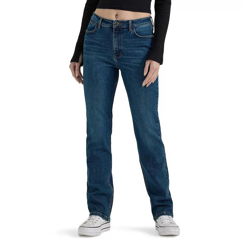 Womens Wrangler High Rise Straight-Leg Jeans Product Image