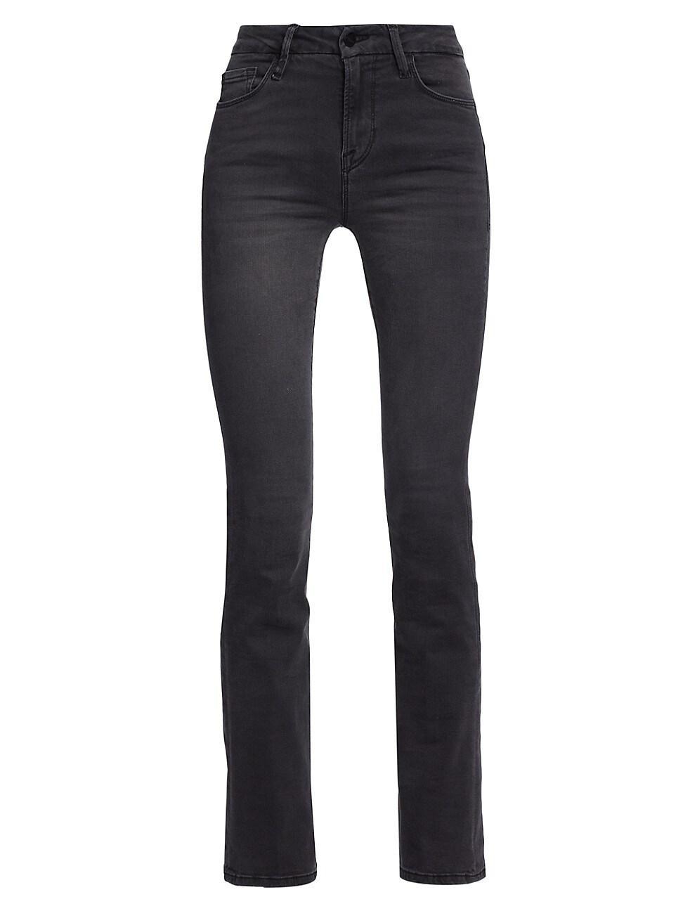 Womens Le Mini Boot High-Rise Stretch Slim Boot-Cut Jeans Product Image