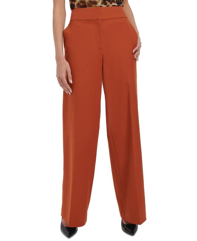 Women's Wide Leg Cotton Blend Pants Product Image