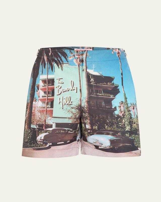 Mens Slim Aarons Photographic Bulldog Swim Shorts Product Image