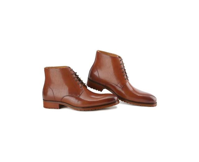 Gino Vitale Mens Handcrafted Genuine Leather Lace-Up Dress Boot Product Image