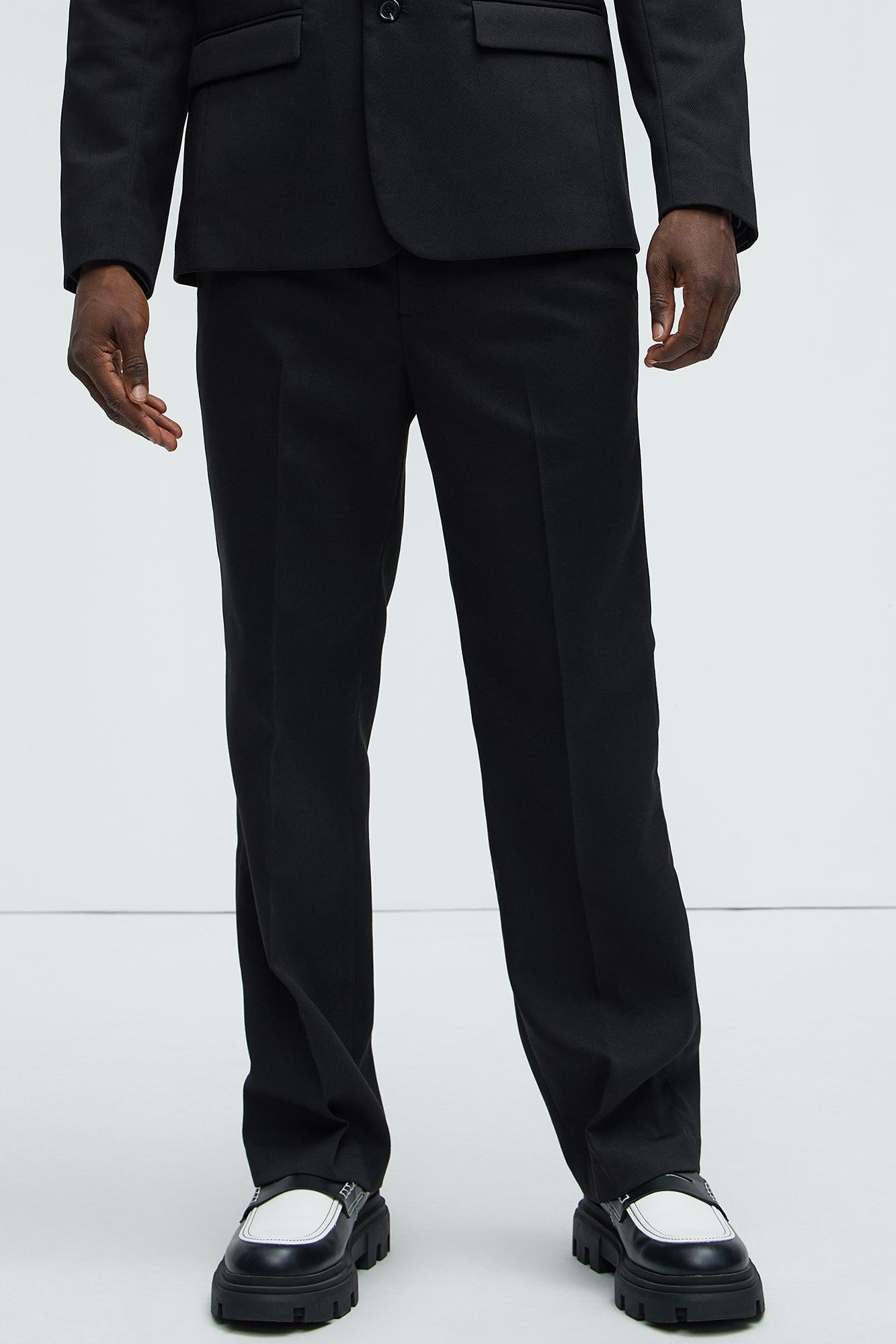 Kevin Twill Textured Straight Trousers - Black product image