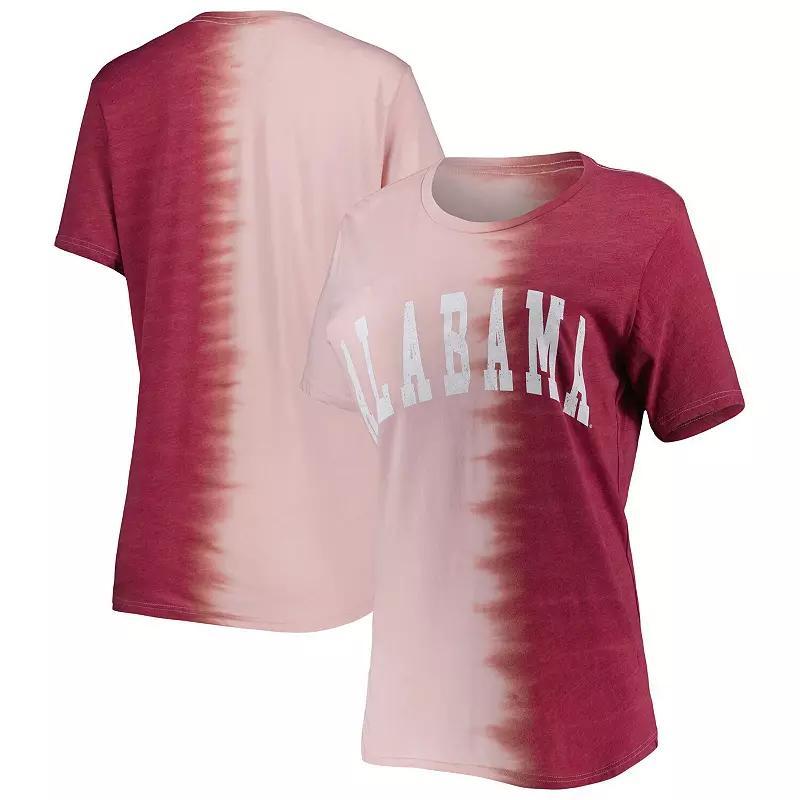 Womens Gameday Couture Crimson Alabama Crimson Tide Find Your Groove Split-Dye T-Shirt Product Image