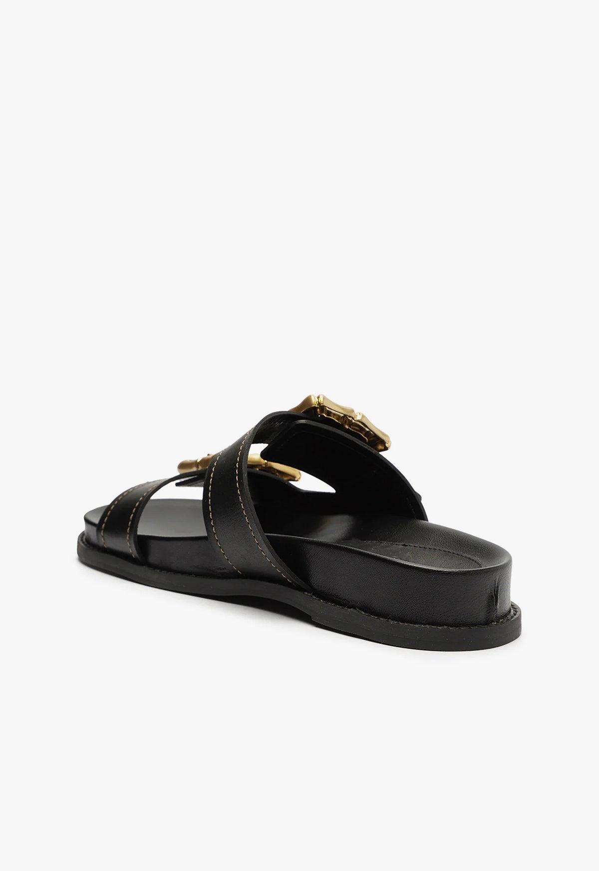 Womens Enola Leather Flatform Sandals Product Image