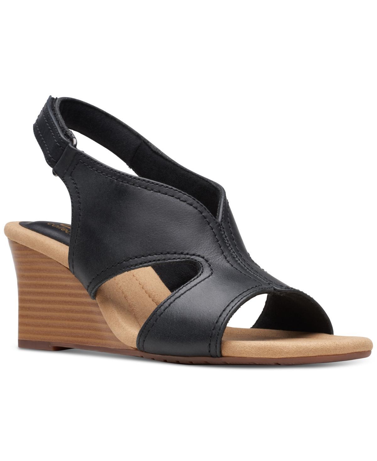 Clarks Womens Kyarra Aster Cutout Wedge Sandals Product Image