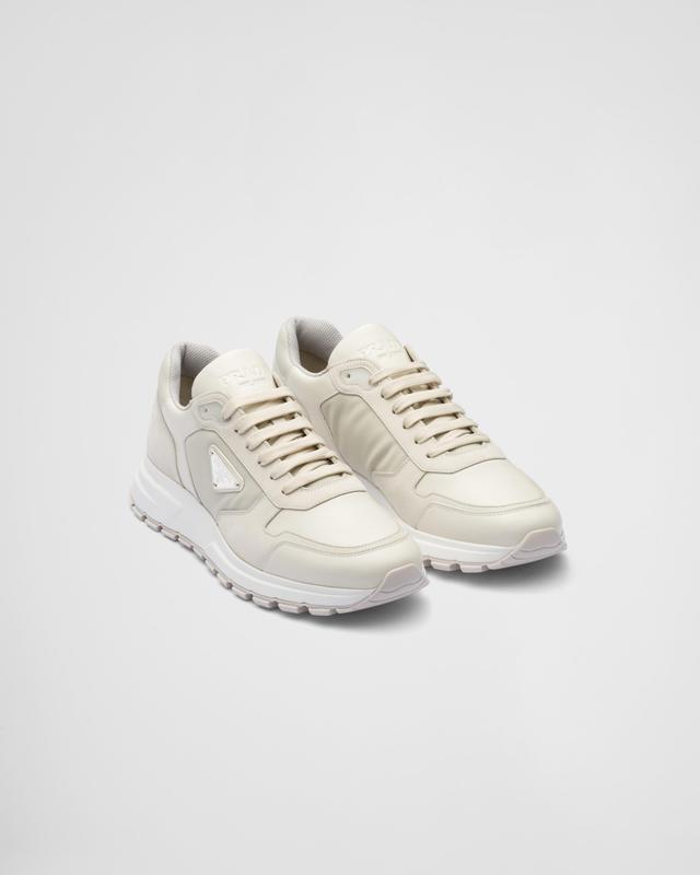 Prax 01 nubuck and Re-Nylon sneakers Product Image