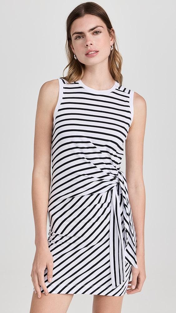 ATM Anthony Thomas Melillo Classic Jersey Stripe Sleeveless Twist Dress | Shopbop Product Image