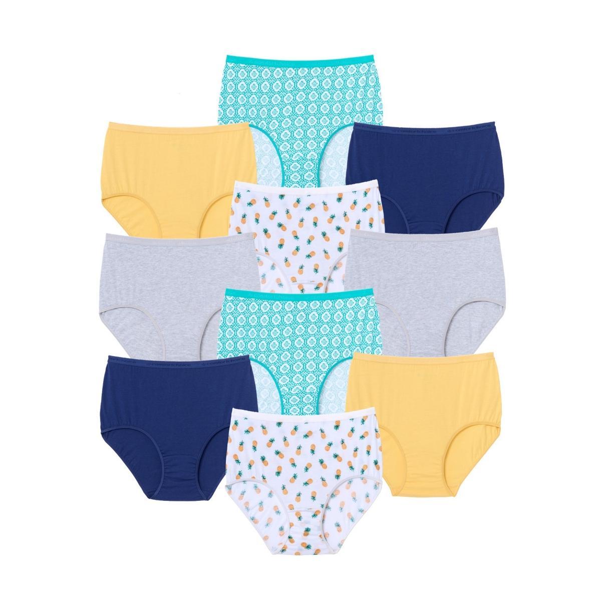 Comfort Choice Womens Cotton Brief 10-Pack Product Image