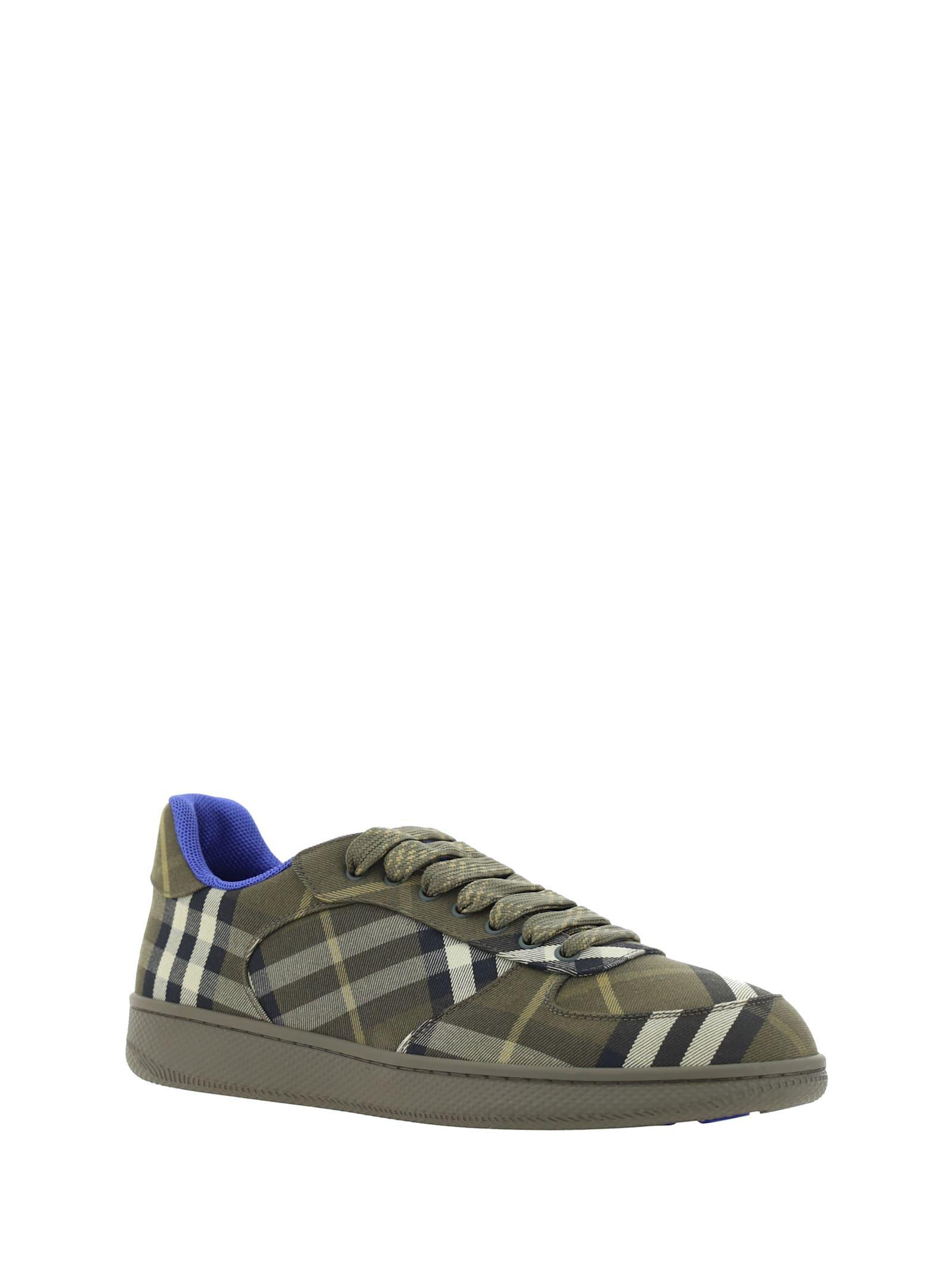 BURBERRY Check Terrace Sneakers In Heath Product Image