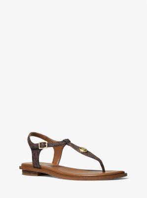 MICHAEL Michael Kors Mallory Thong (Brown) Women's Shoes Product Image