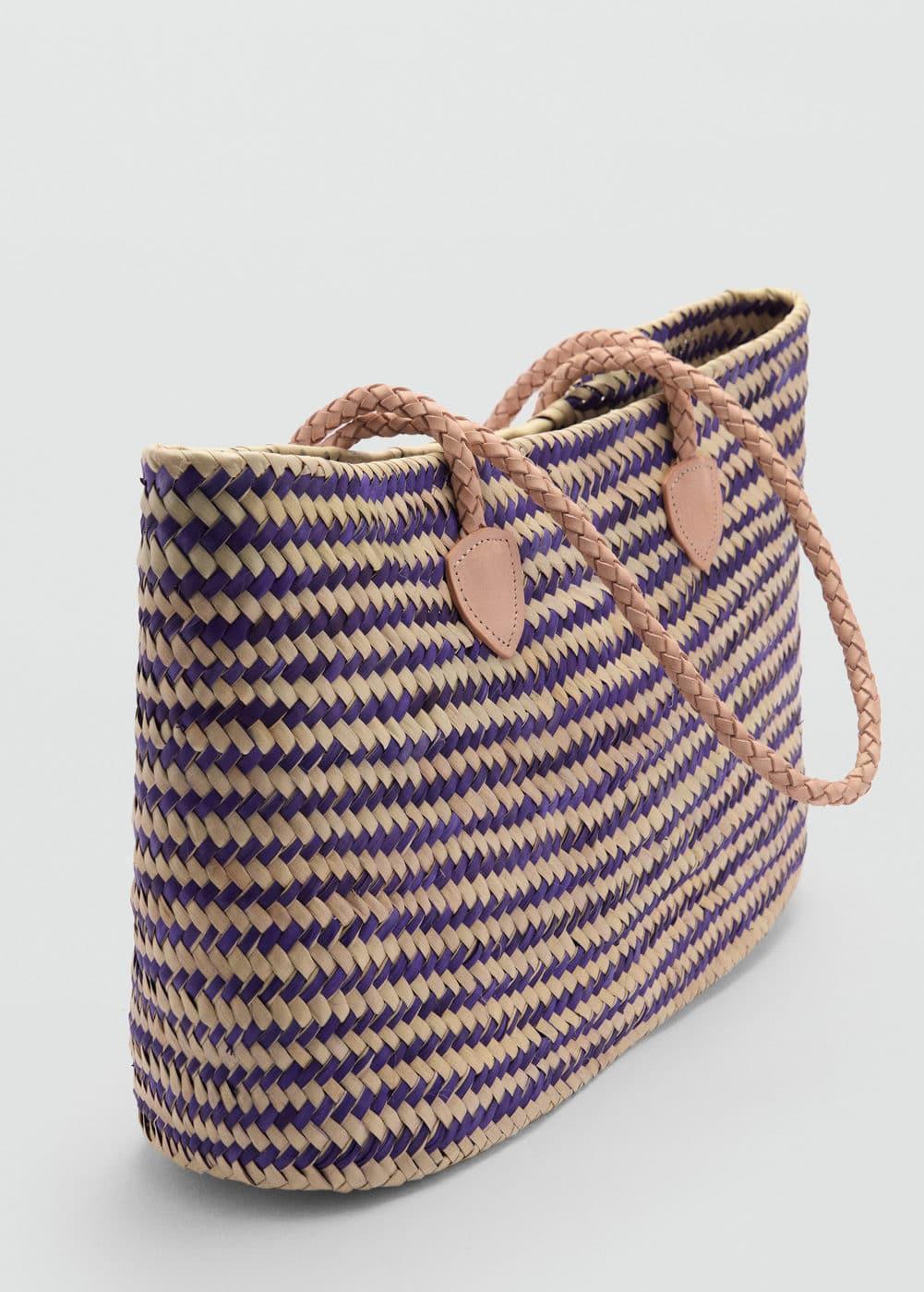 MANGO - Natural fiber shopper bag - One size - Women Product Image