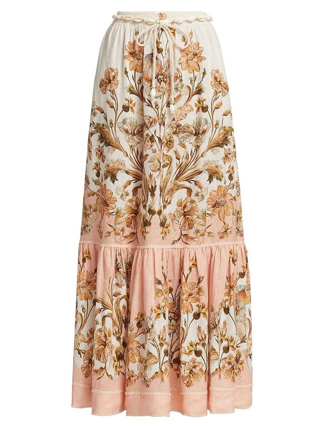 Womens Chintz Tiered Maxi Skirt Product Image