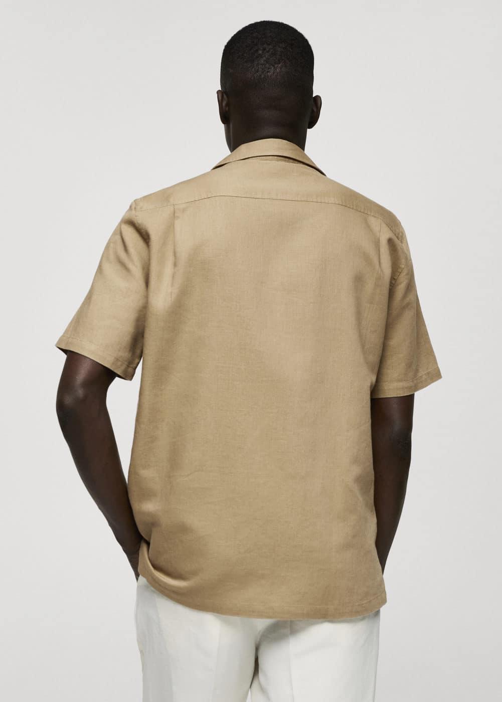 Mango Mens Regular-Fit Linen Cotton Shirt Product Image