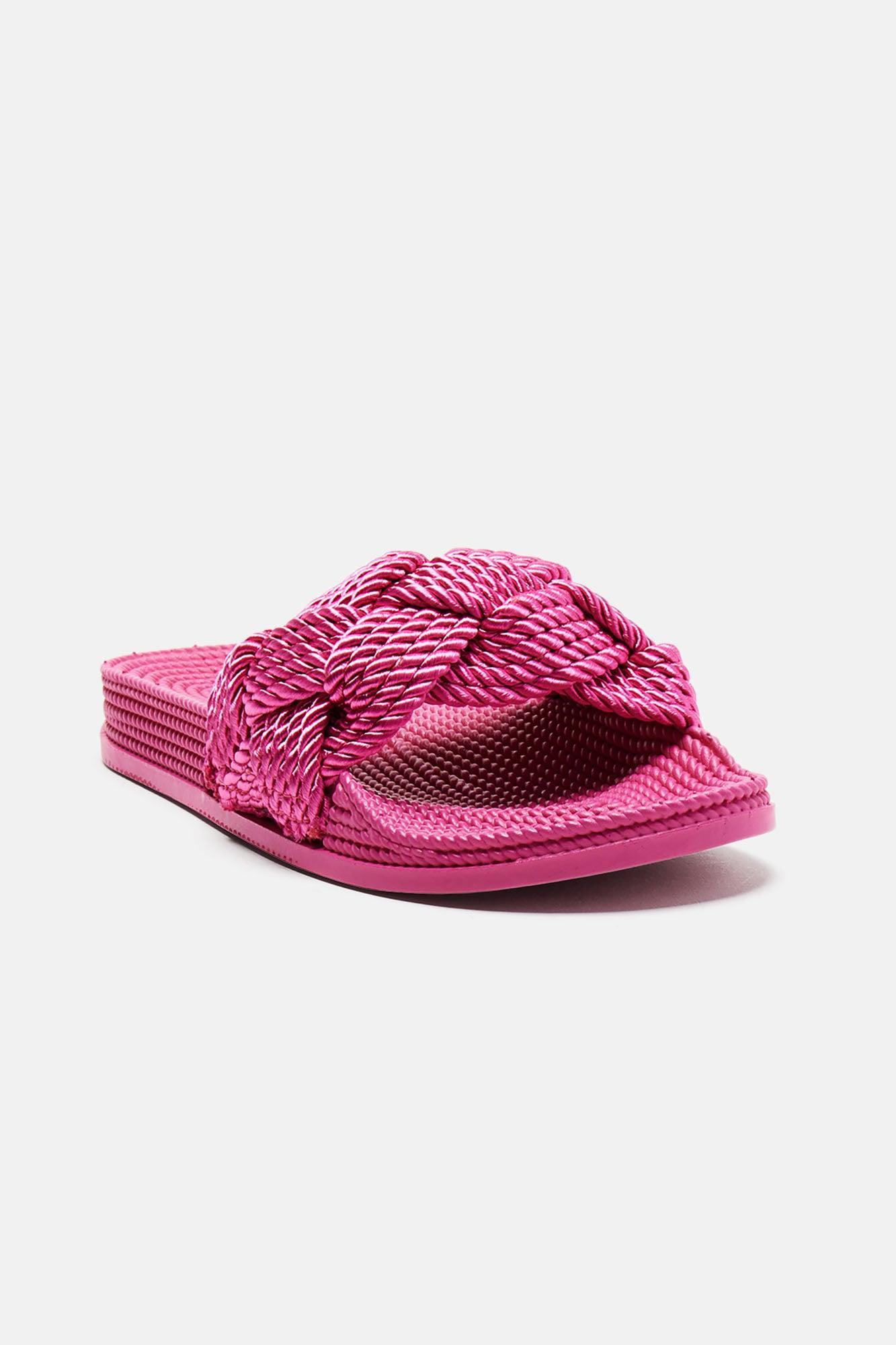 Zarela Flat Sandals - Pink Product Image