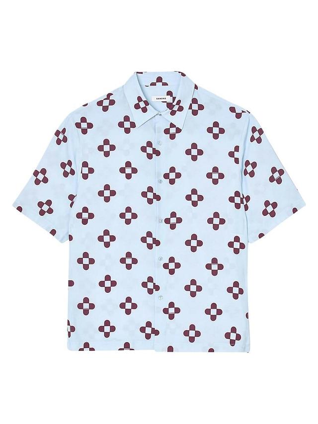 Mens Cross Flower Short-Sleeved Shirt Product Image