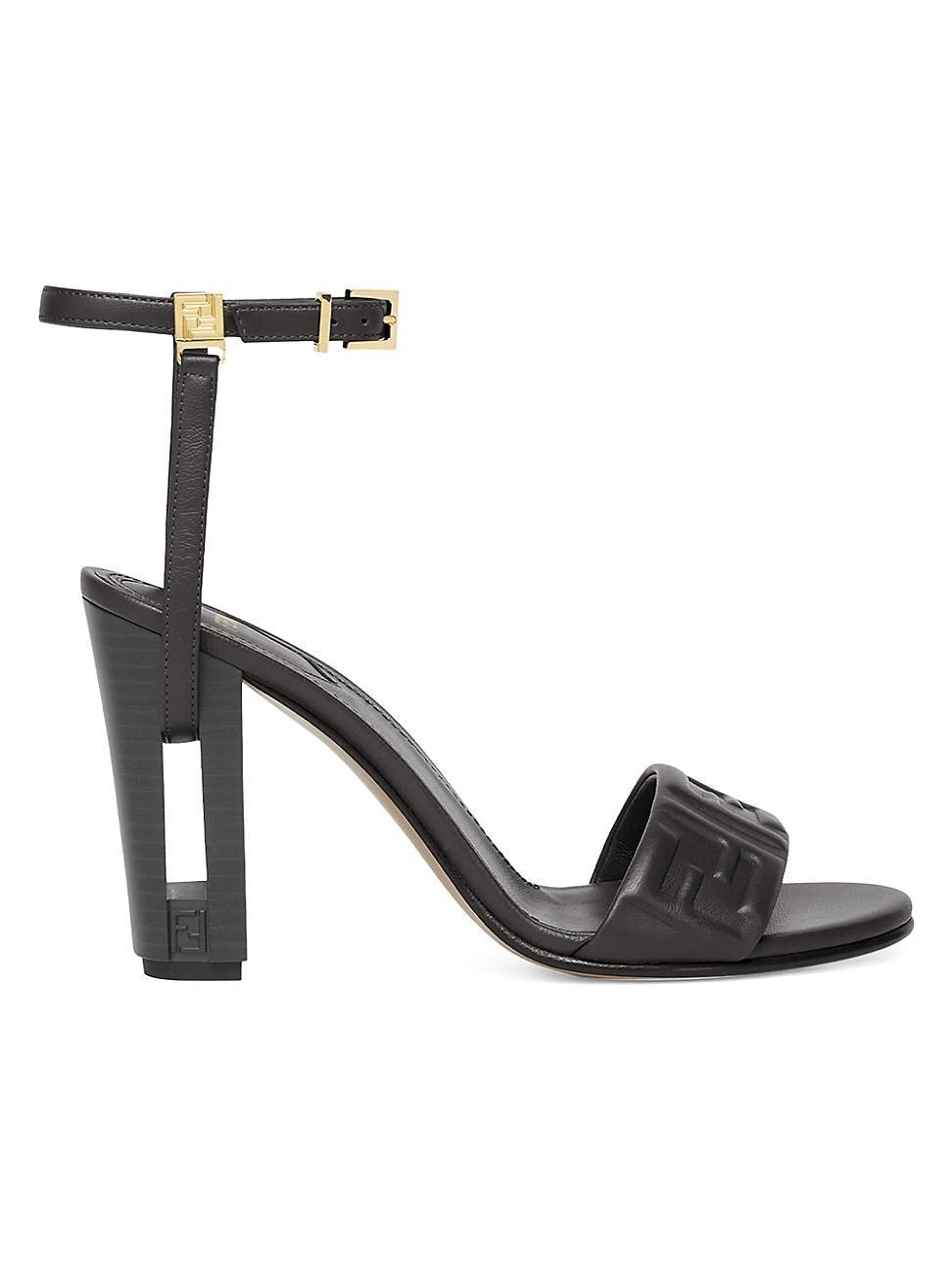 Womens Delfina 95MM Leather Sandals Product Image