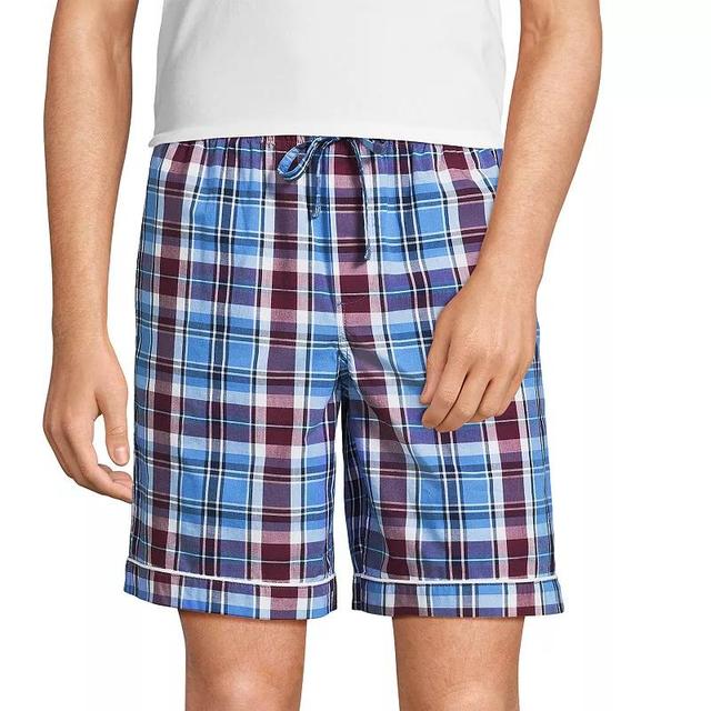 Lands End Mens Essential Pajama Shorts - White Product Image