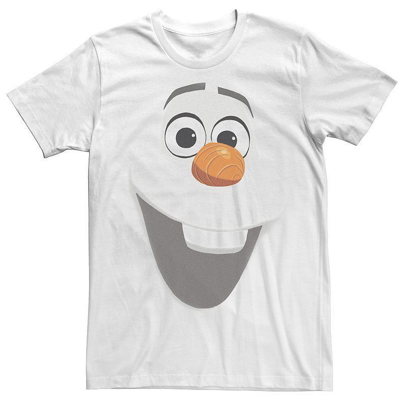 Big & Tall Disney Frozen Olaf Big Face Tee, Mens White Product Image