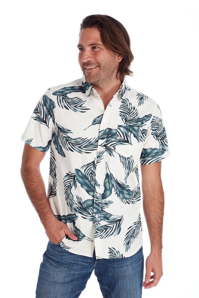 Jude Printed Slub Men's Shirt Product Image