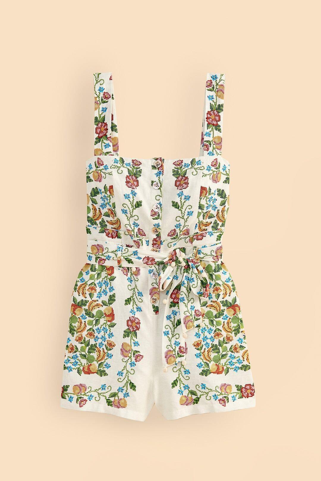 Off-White Tropical Romance Romper Product Image