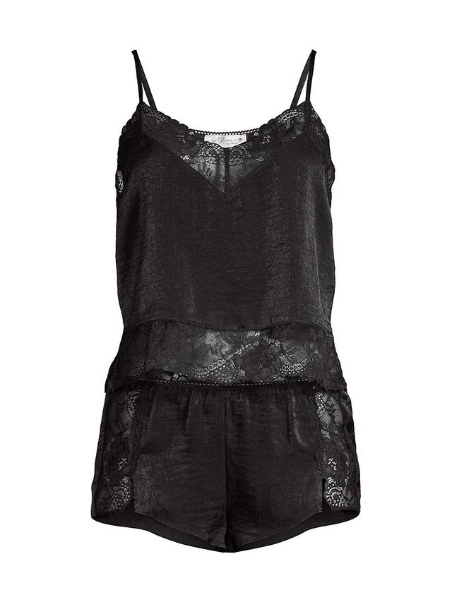 Womens Wait Until Dark Two-Piece Camisole Short Set Product Image