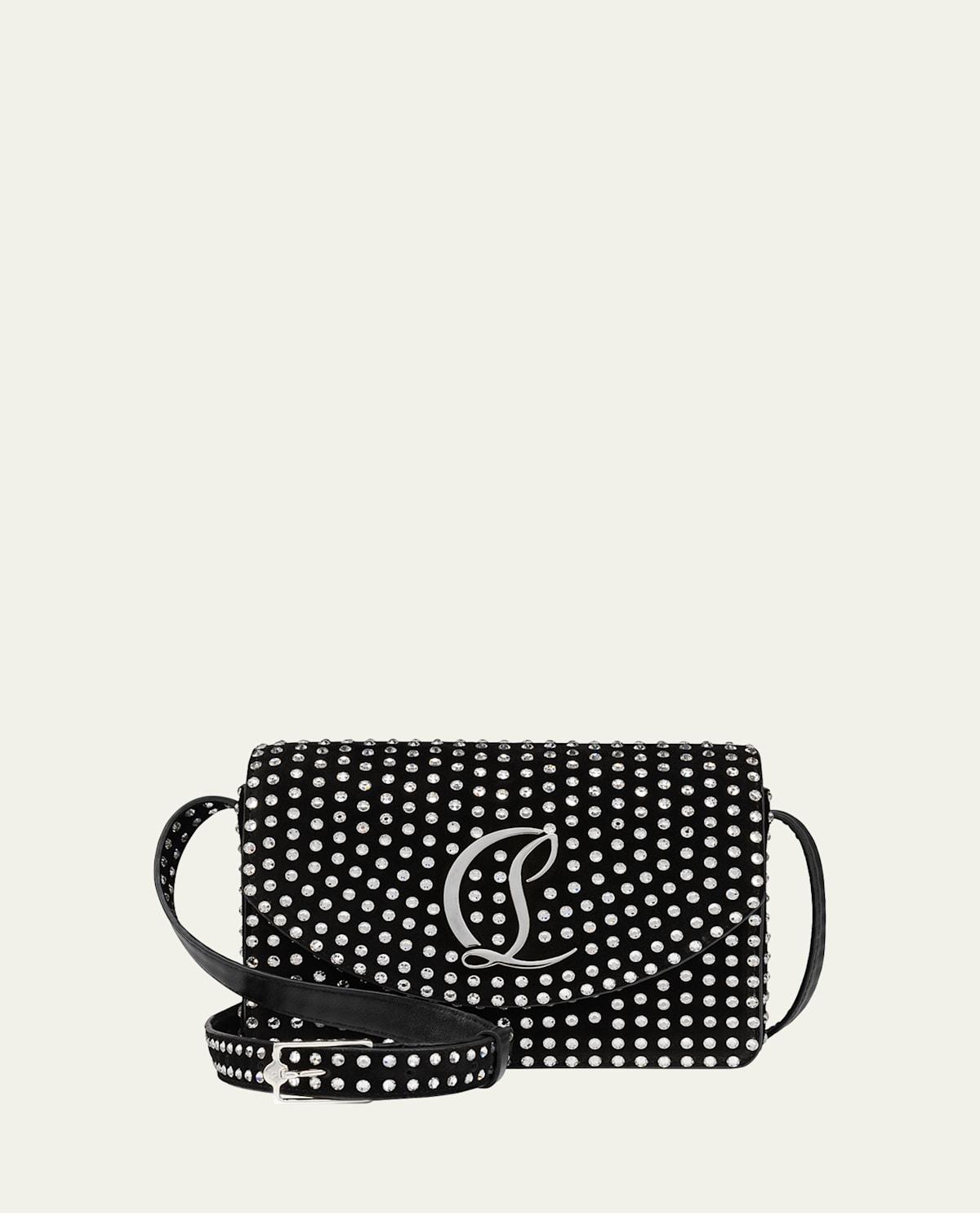 Loubi54 Small Crossbody in Strass Suede Product Image