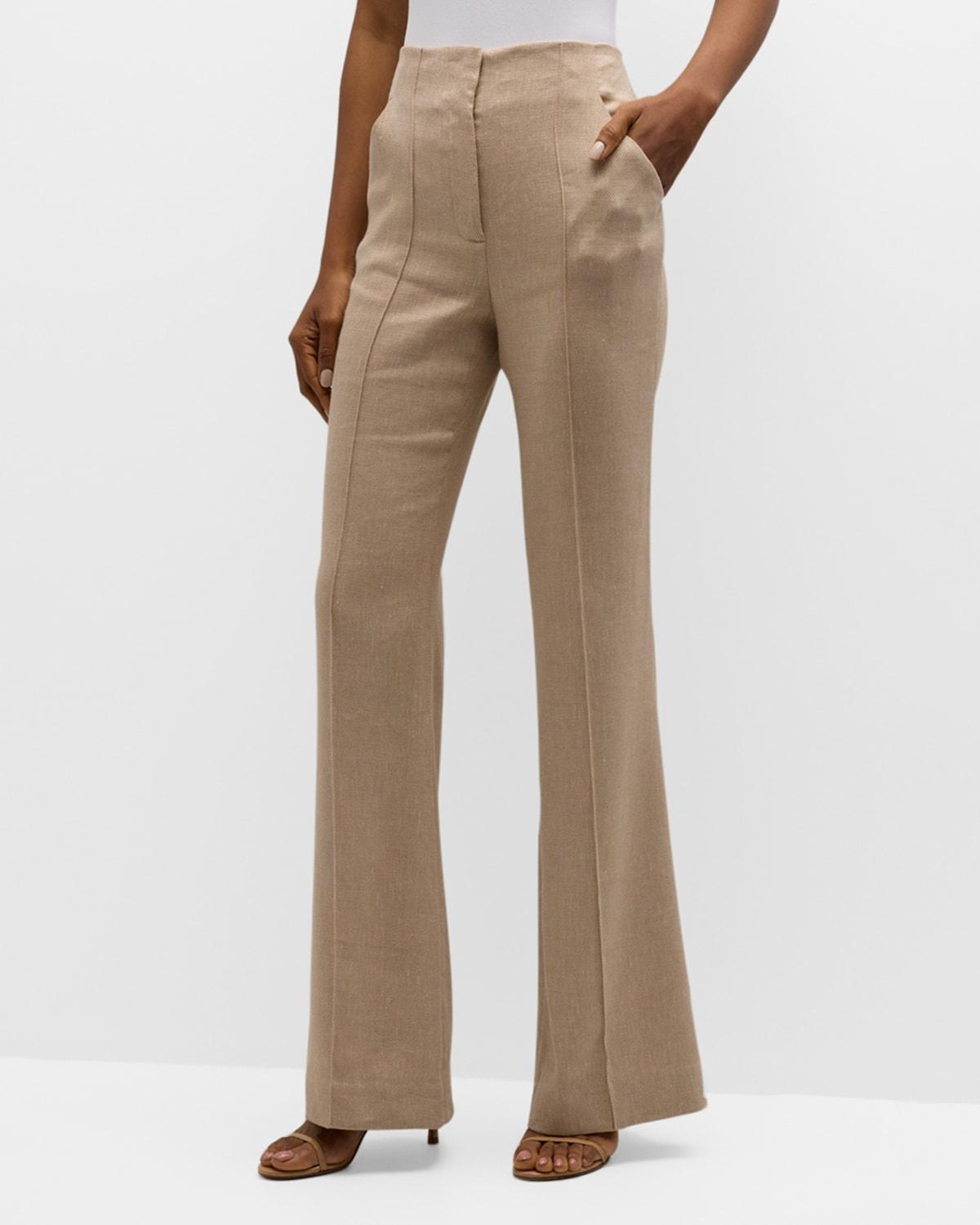 Womens Komi Flared Linen Pants product image