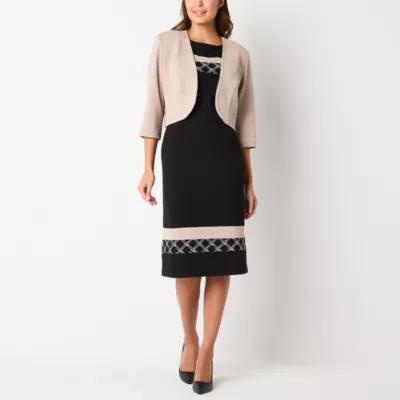 Maya Brooke Womens Jacket Dress Product Image