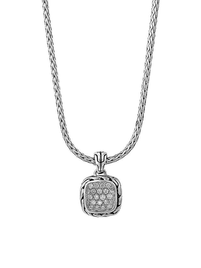 John Hardy Classic Chain Pav Diamond Pendant Necklace Product Image