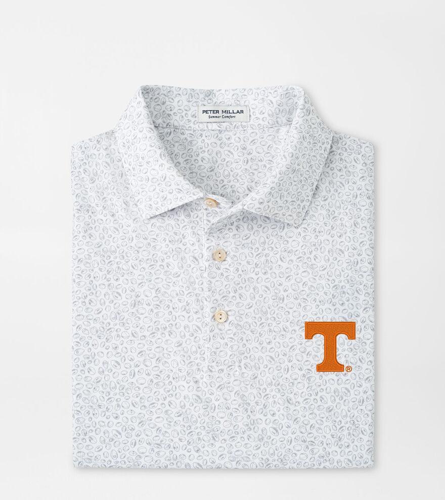 Peter Millar Mens Tennessee Blitz Performance Polo | Color: White / Gale Grey | Size: S Product Image