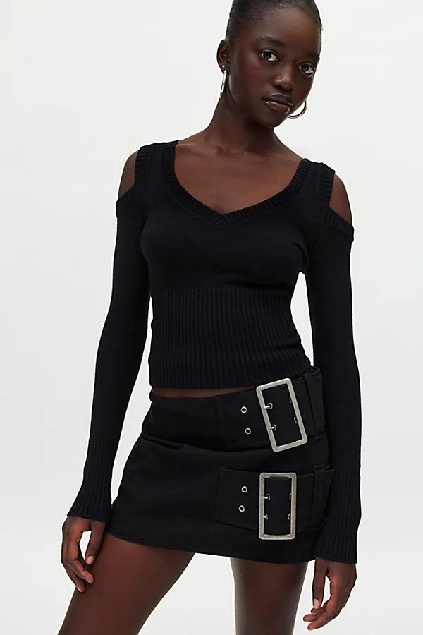 Silence + Noise Jasmine Cold Shoulder Sweater Womens at Urban Outfitters Product Image