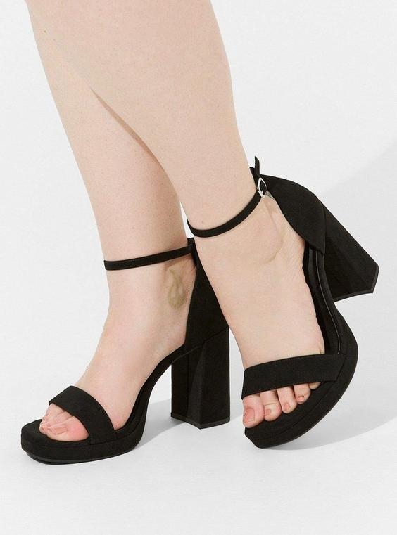 Platform Block Heel Sandal (WW) product image