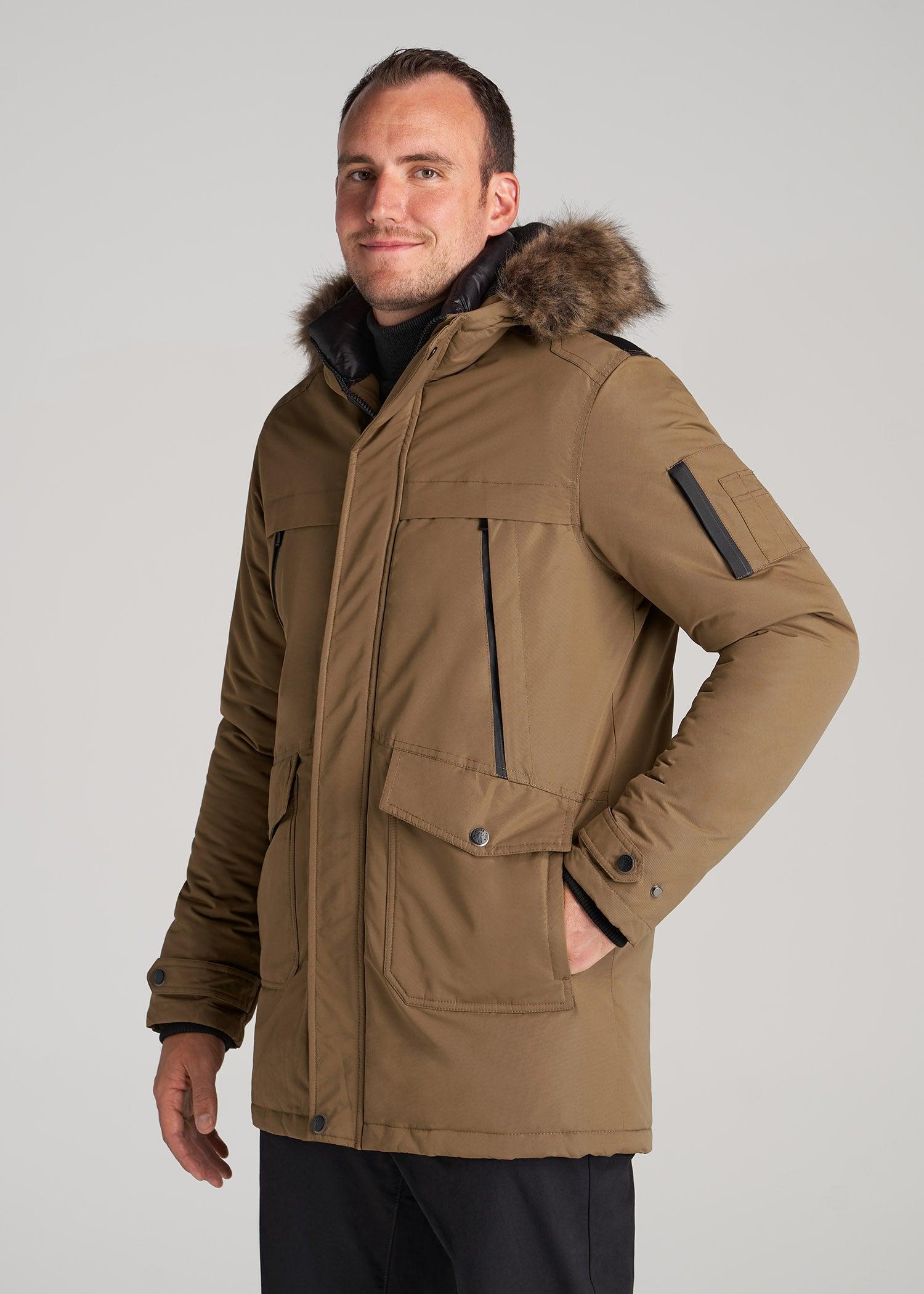 American Tall X Point Zero Tall Men's Parka in Wheat Product Image