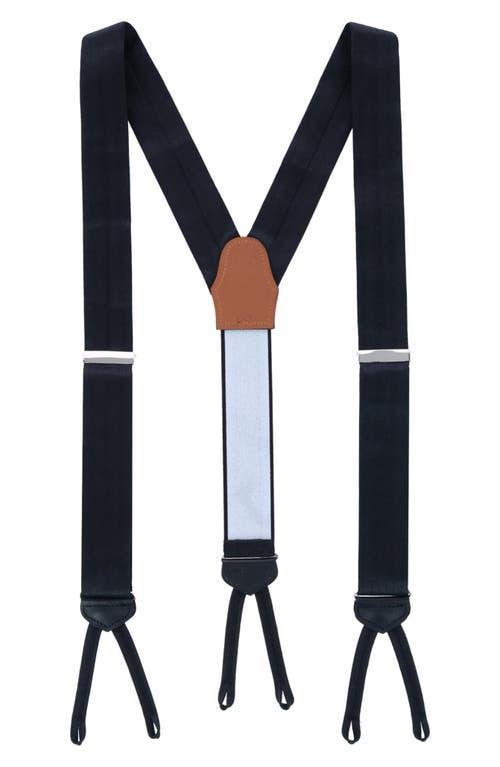 Trafalgar Classic Herringbone Silk Suspenders Product Image