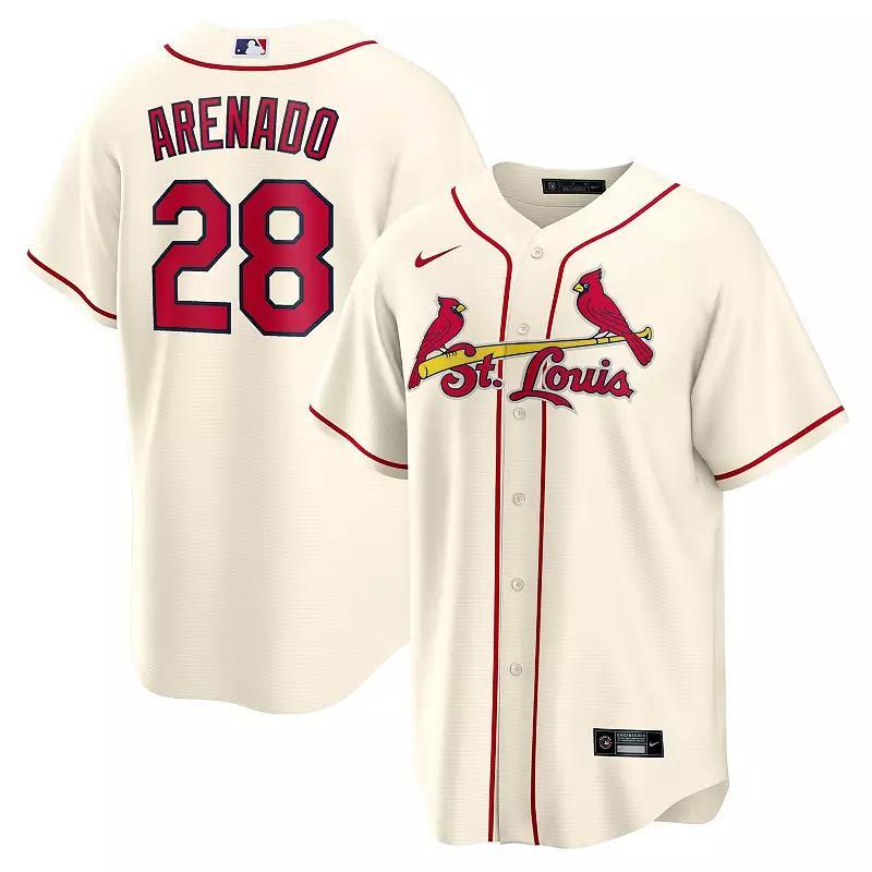 Mens Nike Nolan Arenado Cream St. Louis Cardinals Alternate Official Replica Player Jersey Product Image