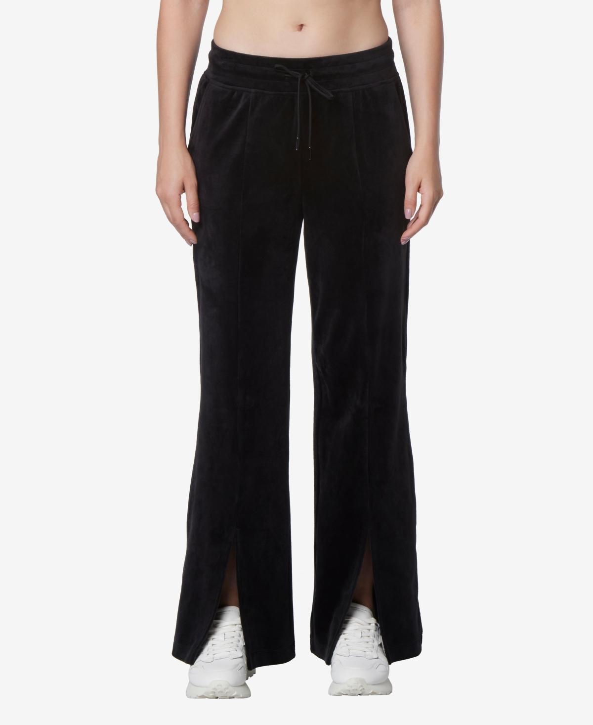 Andrew Marc Sport Womens Full Length Velvet Vented Pants Product Image