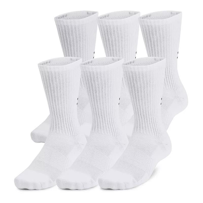 Under Armour 6-Pack Training Cotton Crew Socks, Womens Product Image