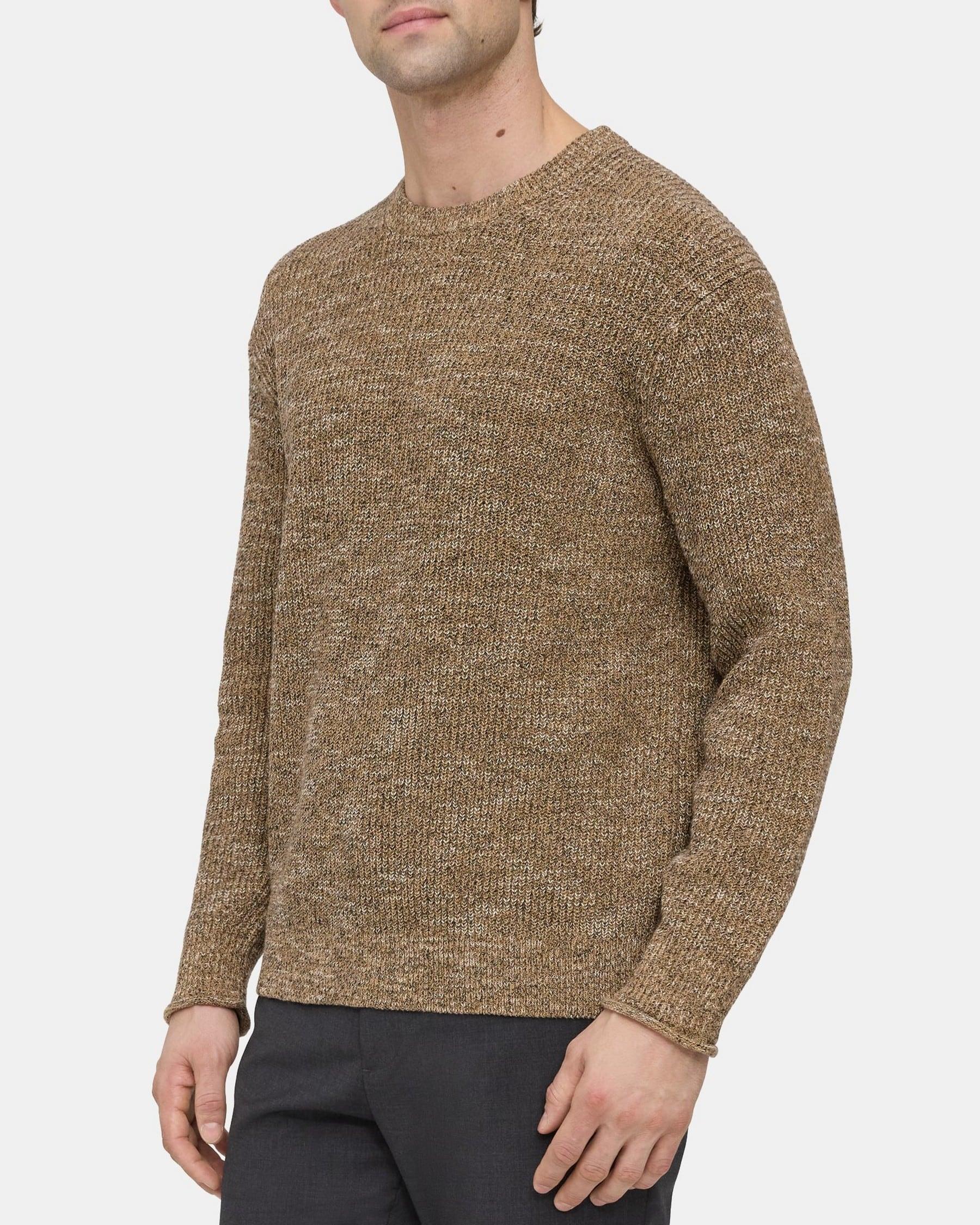 Crewneck Sweater in Tweed Knit Product Image