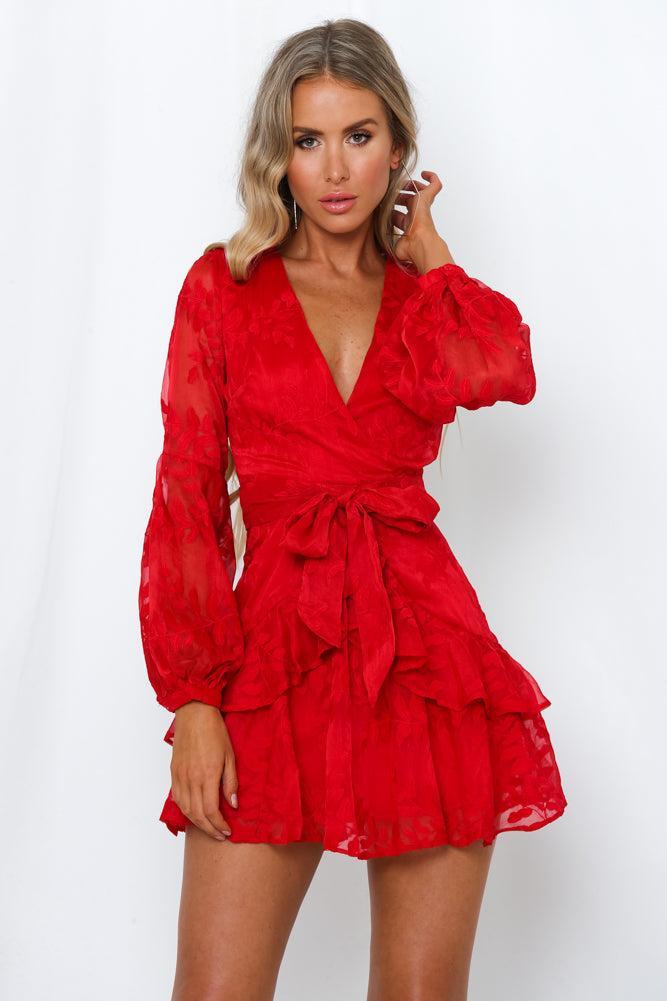 I Heard a Rumour Dress Red Product Image